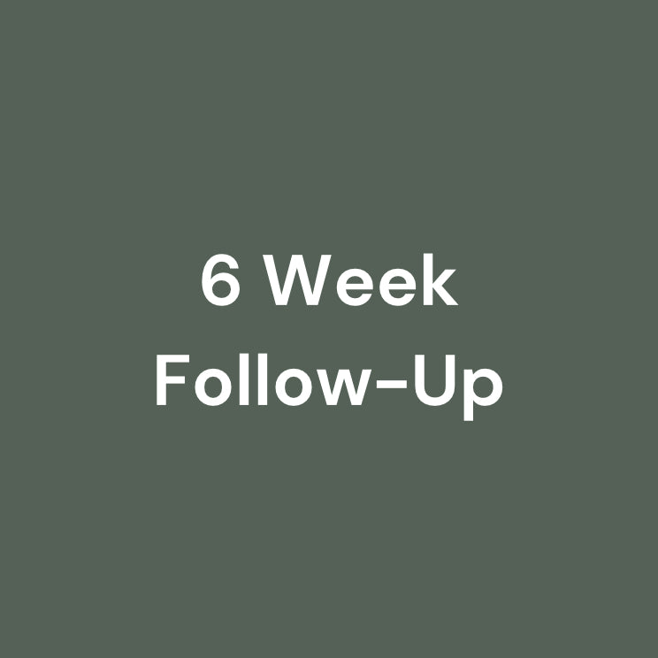 6 Week Follow-Up (30min)